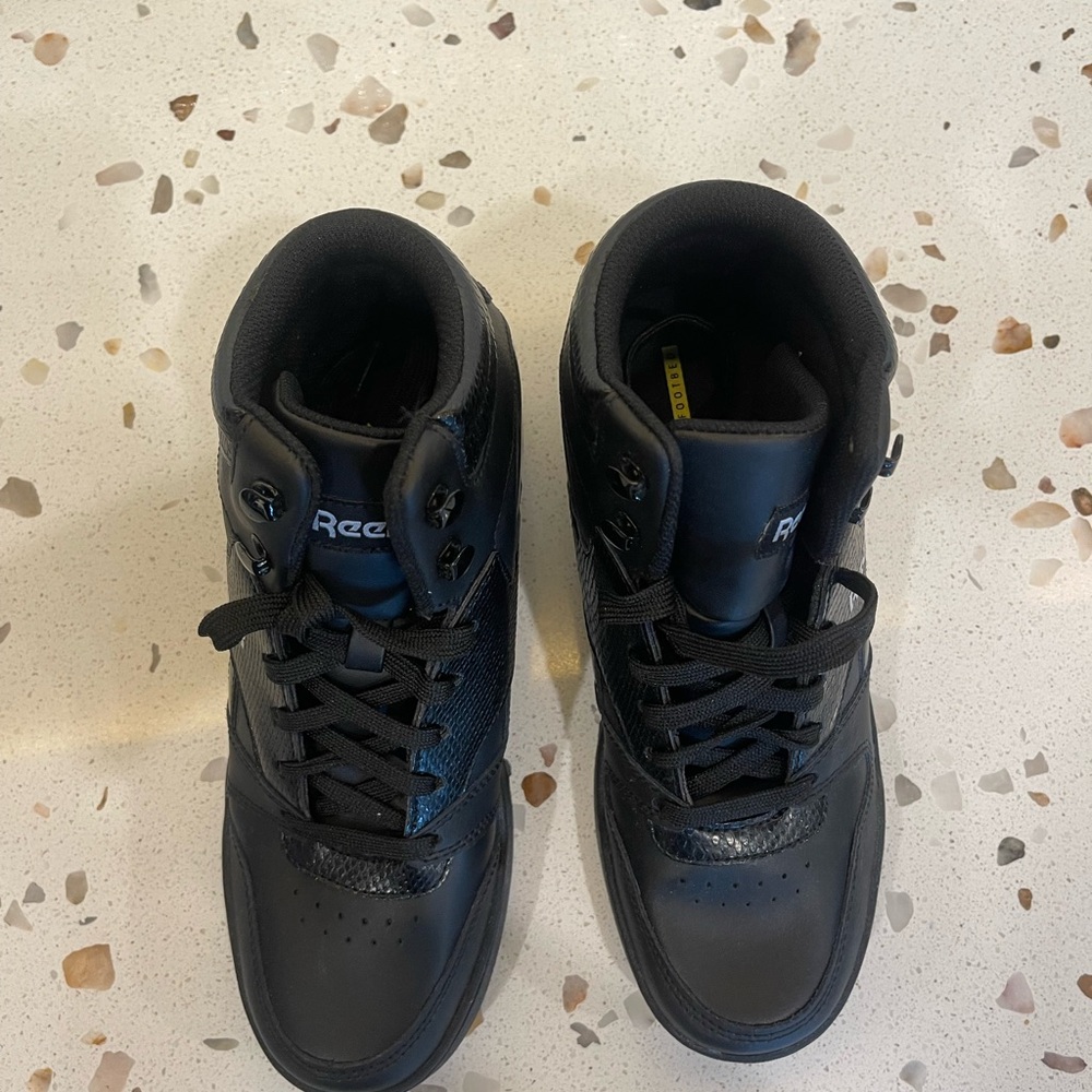 Reebok Black Leather High-Tops